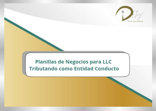 Planilla Corporativa Estatal para LLC que tributan como entidad corporación (Departamento de Hacienda)