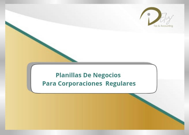 Planilla Corporativa Estatal para corporaciones regulares (Departamento de Hacienda)
